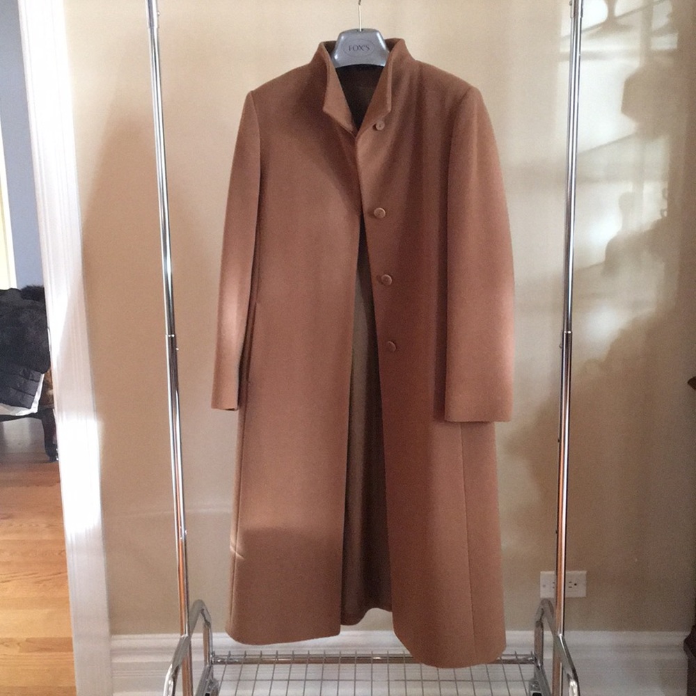 Beige/Light Brown Pure Virgin Wool Coat